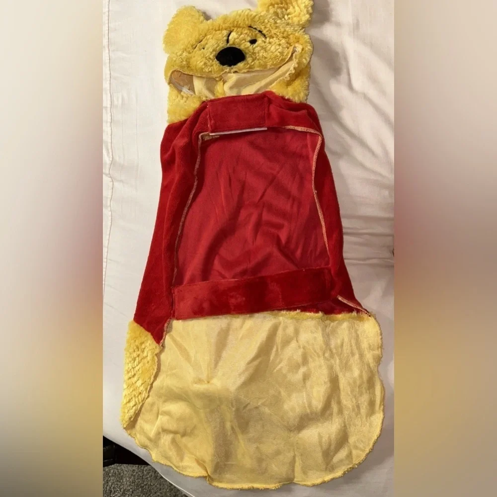 NEW Winnie the Pooh Plush Dog Outfit with Cute Honey Bee on the back Side